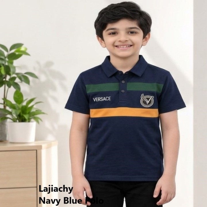 3-10 Years Boys China Polo Shirt (Navy Blue)