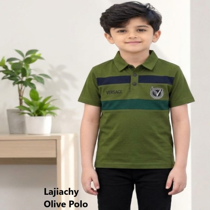 3-10 Years Boys China Polo Shirt (Olive)