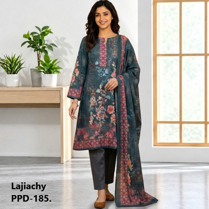 Pakistani Zam Zam Three Piece Unstitch (PPD-185)