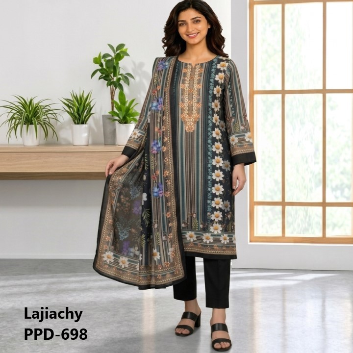 Pakistani Zam Zam Three Piece Unstitch (PPD-698)