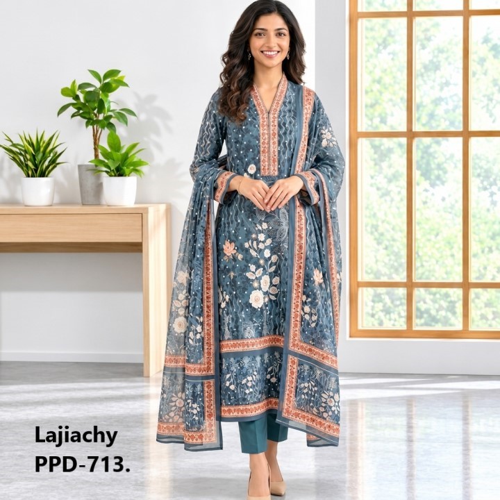 Pakistani Zam Zam Three Piece Unstitch (PPD-713)