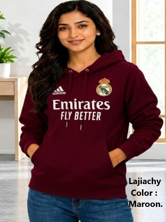 Women Hoody, Premium Stylish Women Hoodie (Maroon)