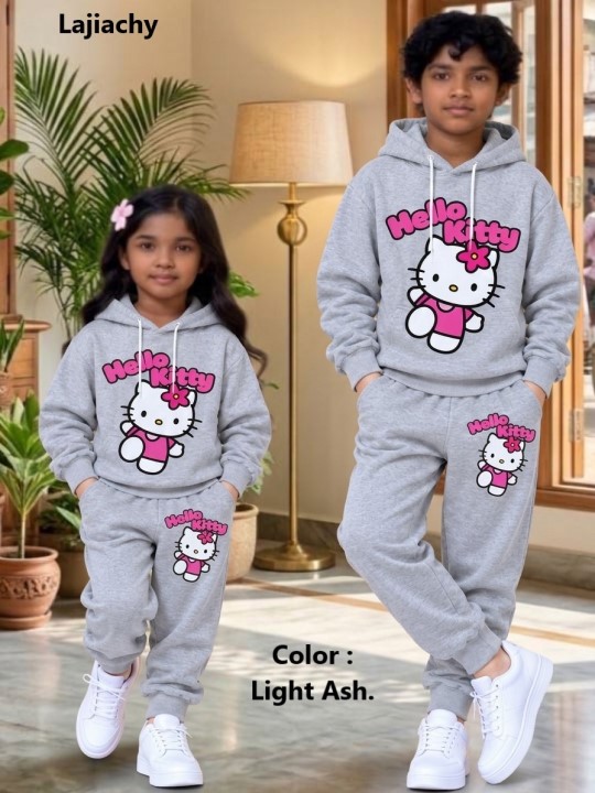 Boys/Girls Hoody and Trouser Set, Hello Kitty Stylish Print Design Hoody and Trouser Set for 2-12 Years Boys/Girls - Image 8