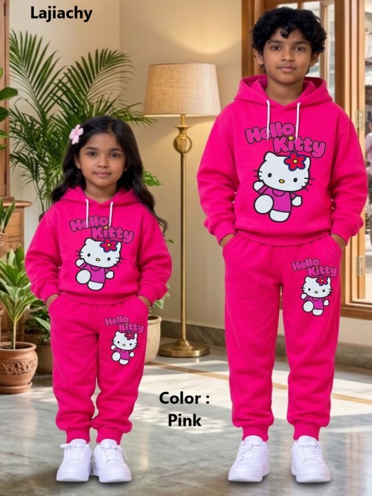 Boys/Girls Hoody and Trouser Set, Hello Kitty Stylish Print Design Hoody and Trouser Set for 2-12 Years Boys/Girls - Image 6