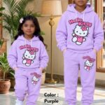 Boys/Girls Hoody and Trouser Set, Hello Kitty Stylish Print Design Hoody and Trouser Set for 2-12 Years Boys/Girls (7 Color Combo Available)